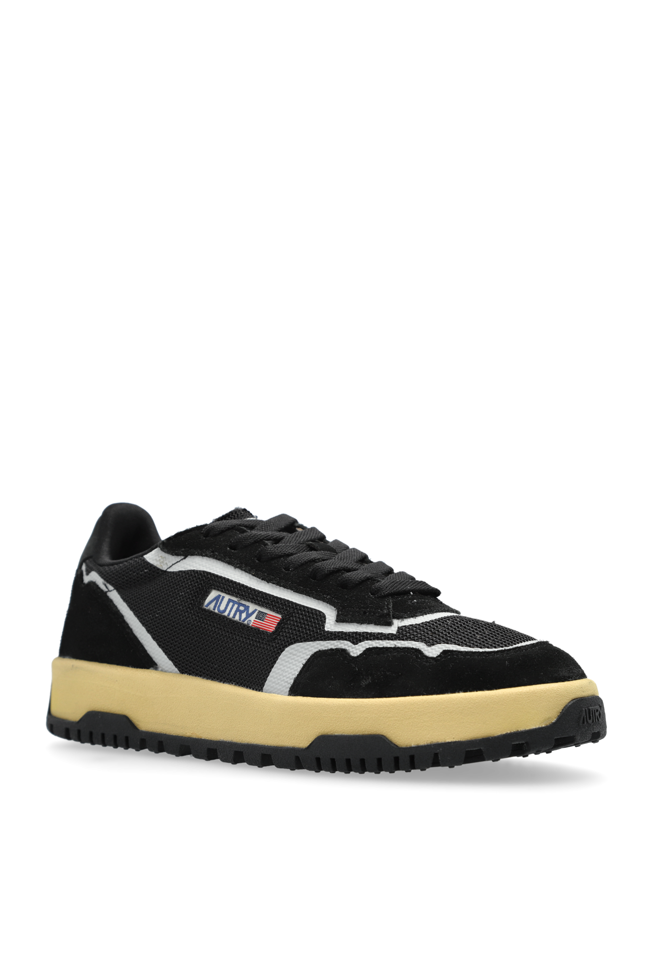 スニーカー AUTRY Men Sneakers WWLMUT08 BLACK AUTRY Medalist Two-Tone Leather Sneakers for Men | MR PORTER